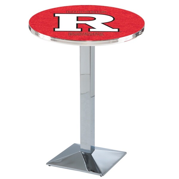 42" Chrome Rutgers Pub Table